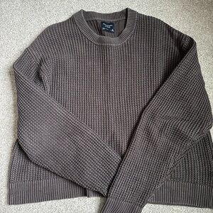 Abercrombie & Fitch Dark Brown Crewneck Sweater